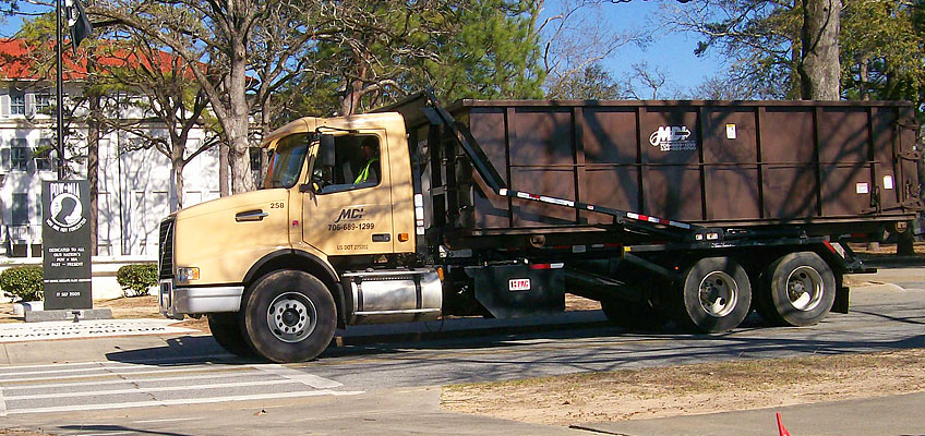 MDI Roll-off Truck On Drop-off Route