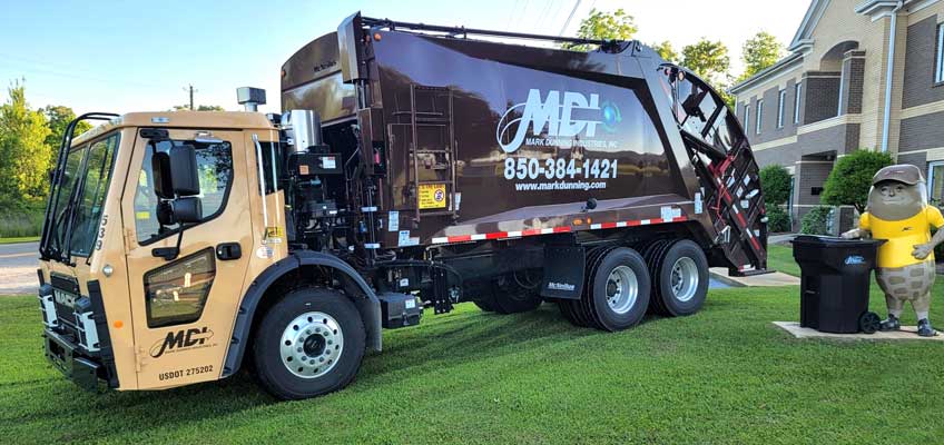 Tip with the new MDI Residential Waste Management Truck.